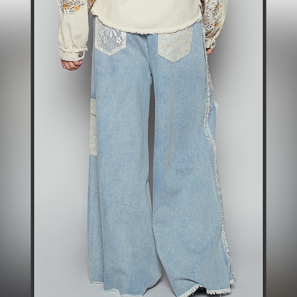 110 πΊπΈ 1 left POL Crochet Star ribbed pants - Picture 3 of 5